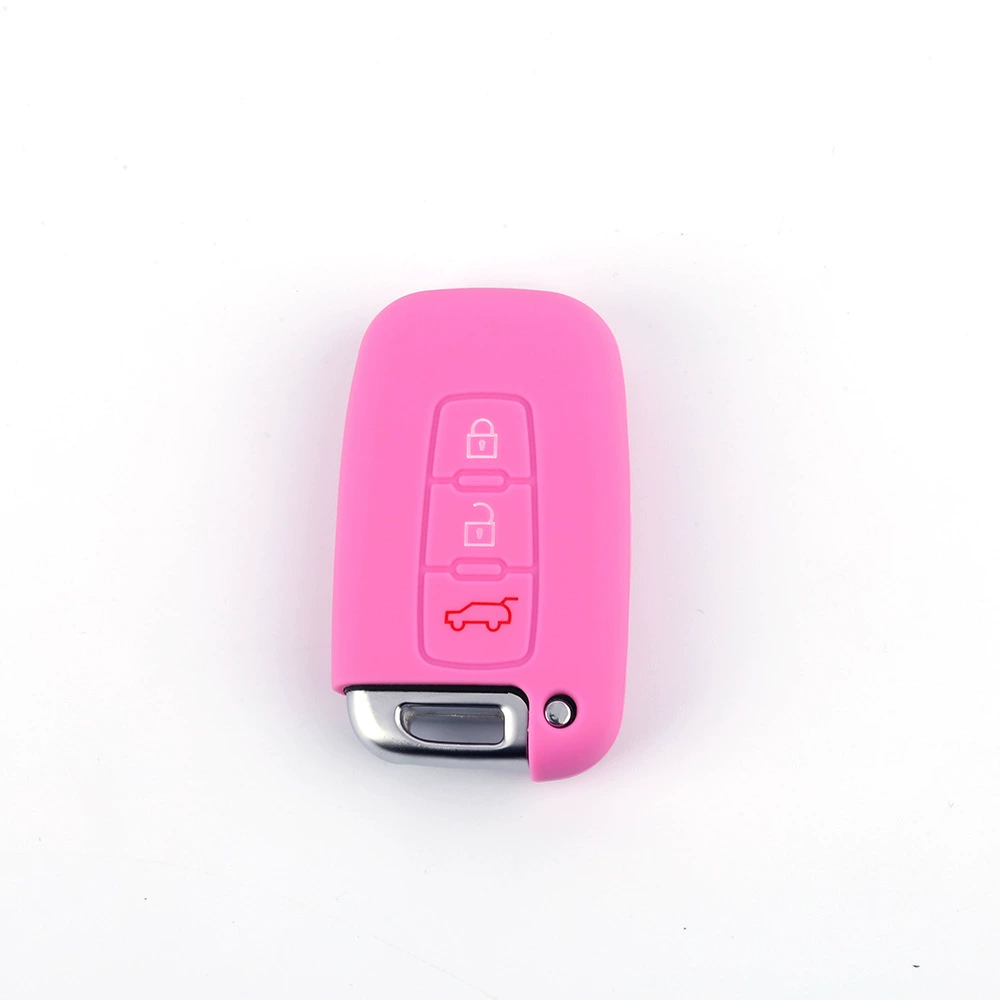 Modern silicone key bag, smart lock from soft rubber, remote control, protective case, 3 keys