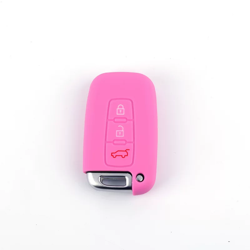 Modern silicone key bag, smart lock from soft rubber, remote control, protective case, 3 keys