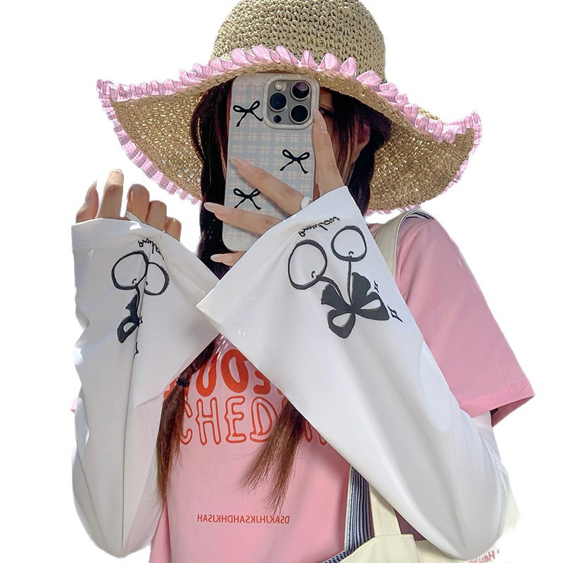 Funda de hielo, suelta y transpirable, sombra al aire libre de verano, protección UV, nuevo y lindo brazalete, manga de protección solar al por mayor