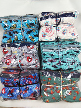 BOY'underwear外贸低价棉男童小平角内裤碎花卡纸卡通印花四角裤