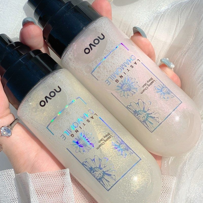 NOVO Chamomile Moisturizing Set Makeup spray is long-lasting and transparent, makeup holding, water replenishing, oil controlling, waterproof, female aurora, sky quicksand