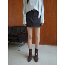 MMC牛仔半身裙短裙女2025秋季新款高级感气质显瘦高腰a字包臀裙子