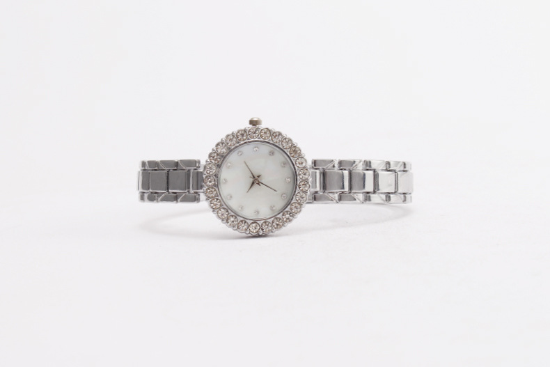 55g Weight Tempered Glass Mirror Material Alloy Strap Material Watch Classification Pointer Display Type Jewelry Buckle Buckle Style Round Dial Shape Daily Occasion Quartz Movement Geometric Pattern All Seasons Season Women's Gender Simple Style Style Simple Style Geometric Jewelry Buckle Quartz Watch Women's Watches 2