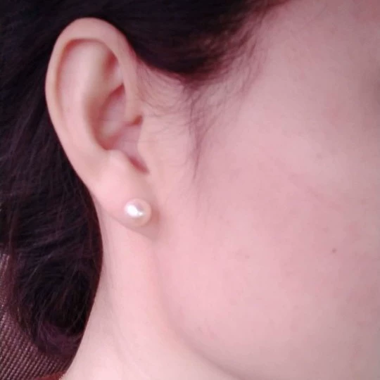 Серебряная игла из жемчуга, короткие утончённые серьги, японские и корейские, образец серебро 2020, интернет-знаменитость