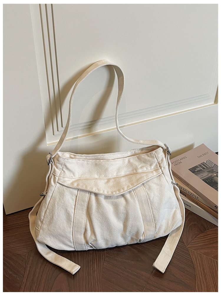 Bolso retro de gran capacidad para mujeres 2026 nuevo estilo lienzo de moda simple mochila de hombro para viajar bolsa de ocio image 8