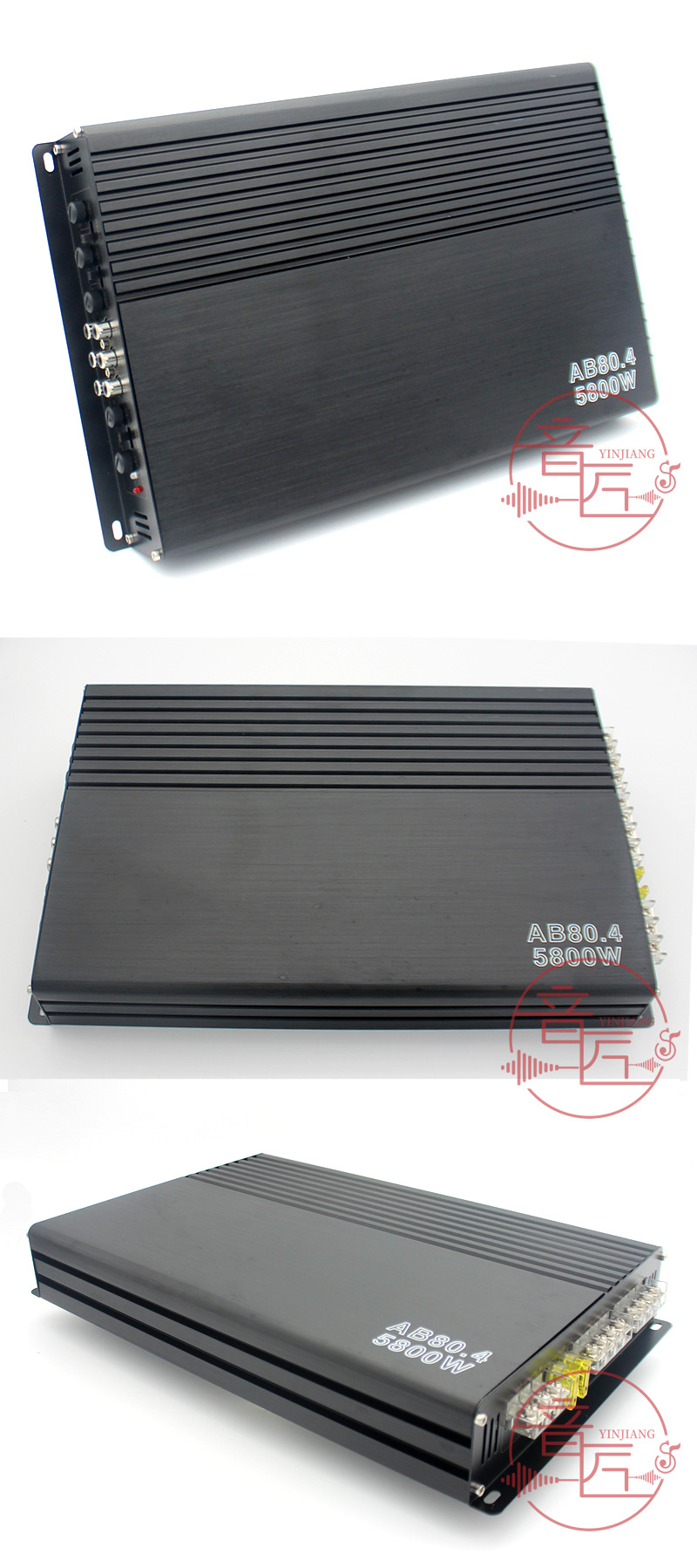 Direct selling 12v 4 channel car power amplifier subwoofer high power AB80.4 stereo amplifier 5800W