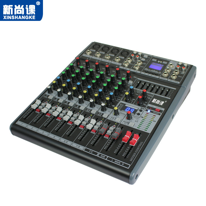 Mezclador profesional sin envío 8 12 dos grupos con dispositivo de efecto Bluetooth USB KTV reverberación espectáculo escenario