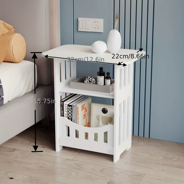Modern Minimalist Storage Nordic Coffee Table Bedside Cabinet Bedroom Storage Cabinet Small Table Living Room Mini Small Square Table Side Table