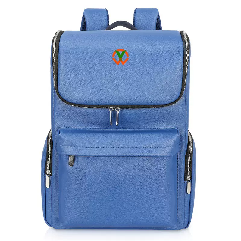 跨境户外商务出行电脑背包 男士PU防水大容量双肩背包 学生书包