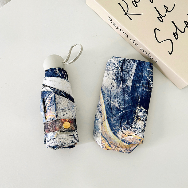 다채로운 파란색 5 배 6 가닥 수동