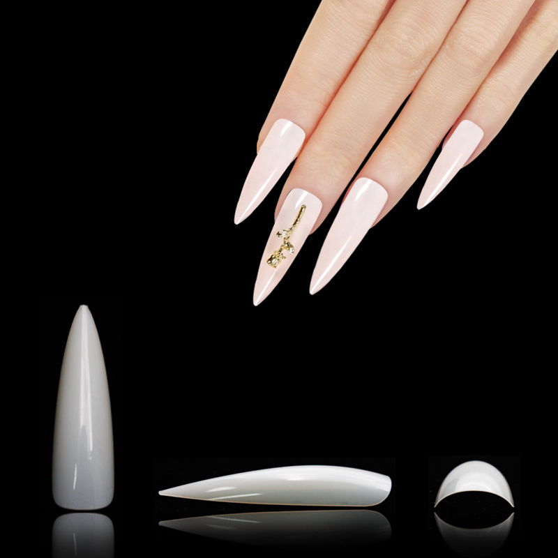 K · nail DIY salon armour 44MM XL lengthened pointed armour with 500 pieces/600 pieces of bagged armour