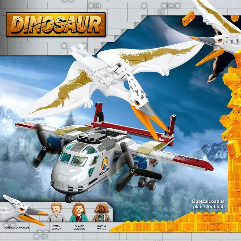 Совместим с LEGO 76947 серии «Мир Юрского периода» Chasing Aeolus Pterosaur Boy Park, строительные блоки, игрушки