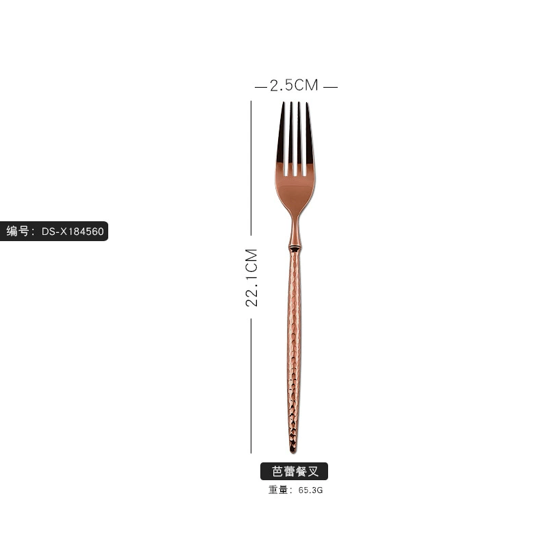 Tableware stainless steel, set for hotel, 6 pieces