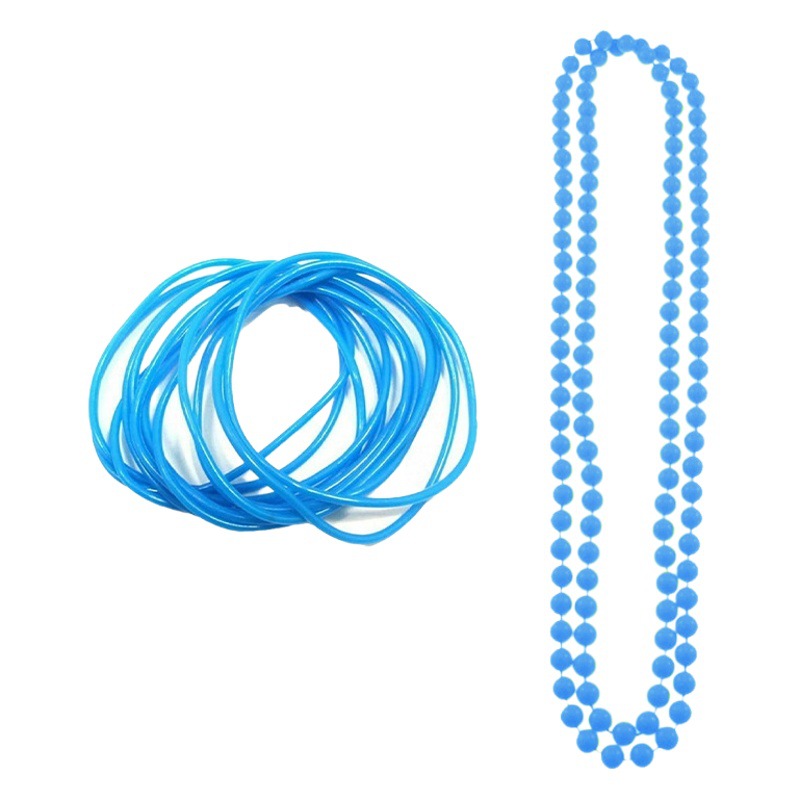 Pulsera de protección de cabeza azul correa de cadena de cuentas ropa de fiesta de Carnaval de cinco piezas