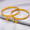 Live broadcast new simulation 24K gold bracelet Women Vietnam, gold, copper gold plating coil, touch bracelet