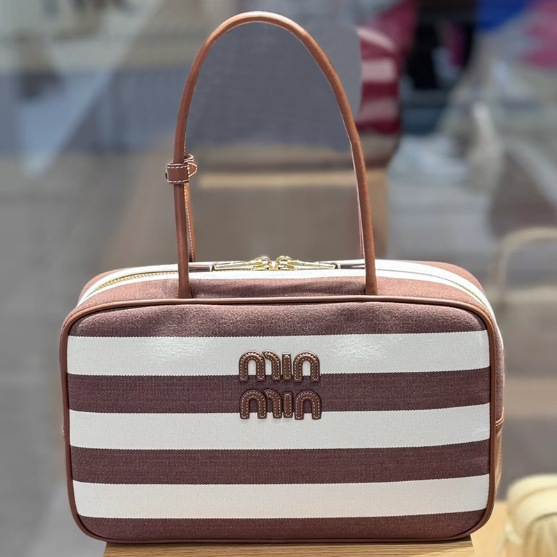 Clearance Sale: New Striped Canvas Tote Bag, Unique Lazy Style, Large Capacity Shopping Bag, Single Shoulder Bag