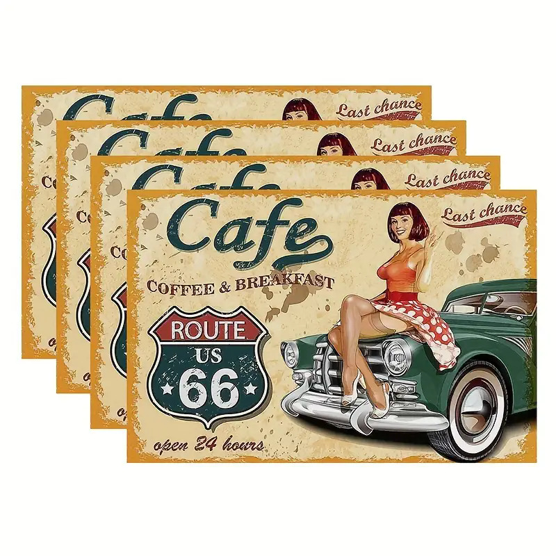 Transfronterizos lino almohadilla de mesa Aliexpress TEMU Amazon almohadilla de mesa cuadrada búfalo rojo almohadilla de Navidad Día de la Independencia