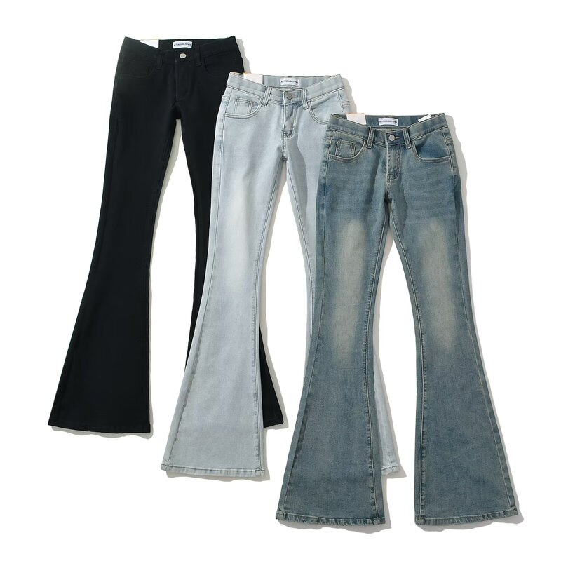 Za Cross-Border Women's Clothing Wholesale American Retro Sexy Slim Slim Jeans Fashionable Versatile Straight Pants