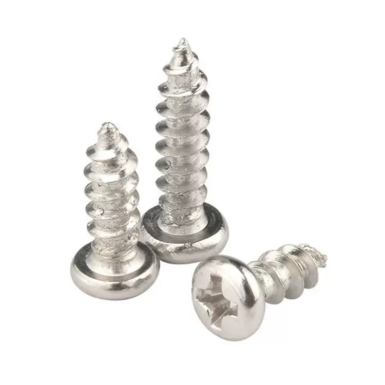 304不锈钢十字槽圆头自攻螺丝PA圆头尖尾自攻钉电子塑胶螺丝GB845