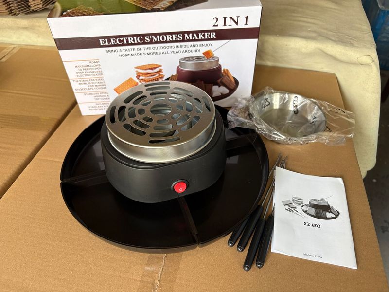 新しい焼き綿糖機チョコレート鍋電気鍋チーズ融解鍋二合一果物皿パーティー神器融解|undefined
