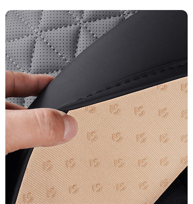 Car Seat Cushion, Waist Support, Wing Protection, Five-Seater Four-Season Cushion, All-Inclusive Seat Cover, Seat Cushion, Nappa Leather, Amazon Europe and America Cross-Border