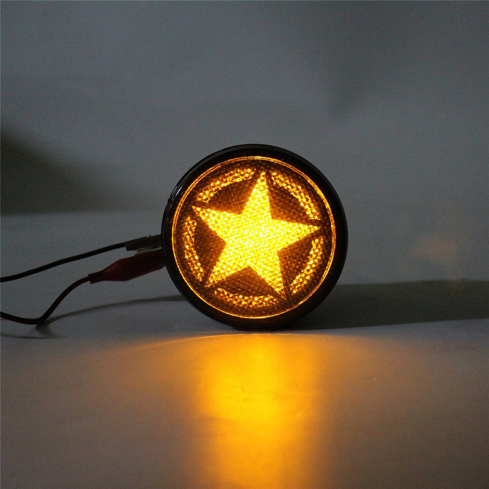 Suitable for 07-18 Car Wrangler Accessories Jk Off-Road Vehicle Modification with Five-Pointed Star Blackened Turn Signal Lights