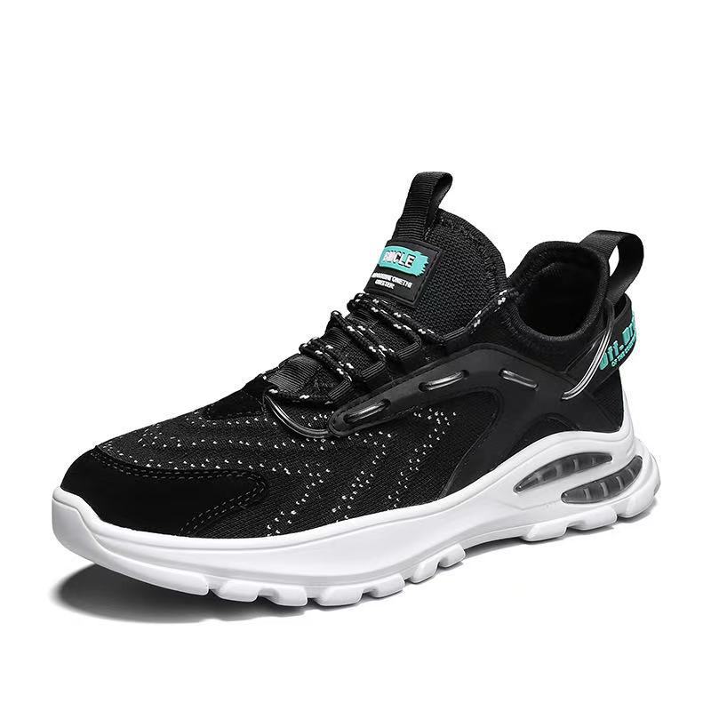 Zapatos de moda de los hombres casuales zapatillas de deporte de los hombres 2023 estilo coreano ins volando tejido transpirable zapatos de malla transpirable deportes al aire libre