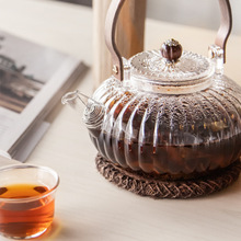 玻璃茶壶茶水分离壶耐高温防烫手烧水壶煮水壶提梁壶蒸茶器电陶炉