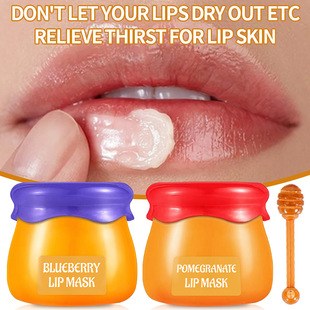 Cross-Border Exclusive Rozino Honey Lip Mask Lip Balm Two-Pack Moisturizing Lip Balm Hydrating Moisturizing Lip Balm Hot Style