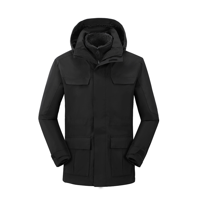 impermeable Oxford sellado en caliente al aire libre impermeable al aire libre ropa de asalto 3 en 1 marca de moda grupo ropa de trabajo abrigo personalizado