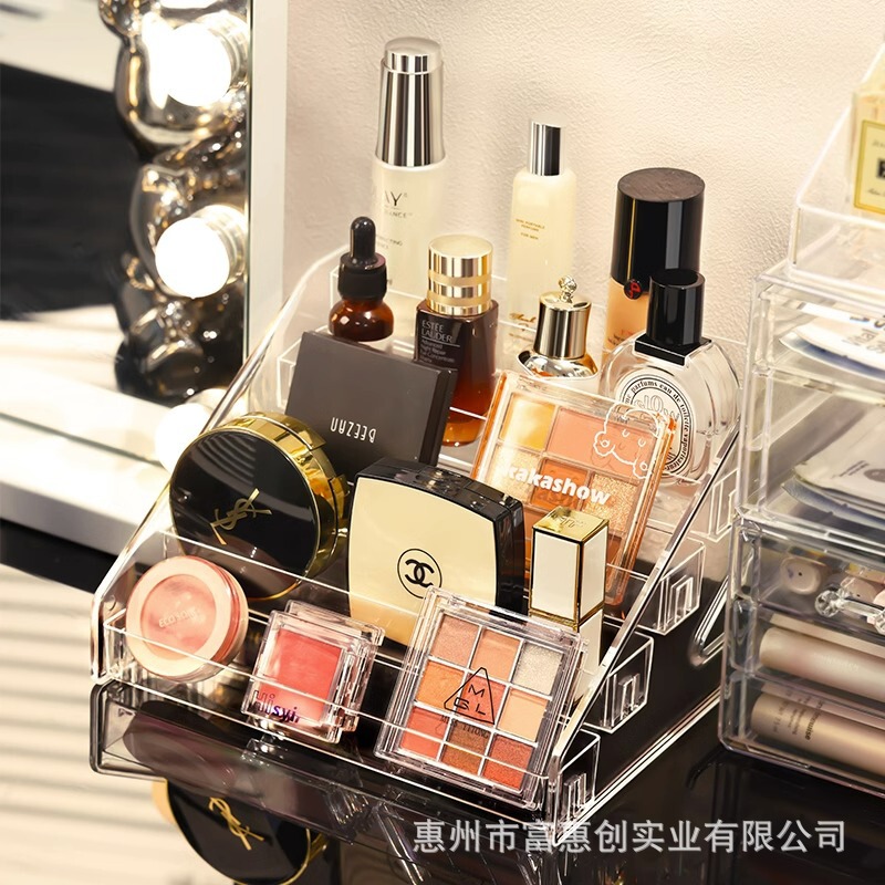 Eye shadow Tray storage lipstick tobacco bar rack transparent acrylic ladder nail polish display cosmetics rack Eye shadow Tray storage lipstick tobacco bar rack transparent acrylic ladder nail polish display cosmetics rack