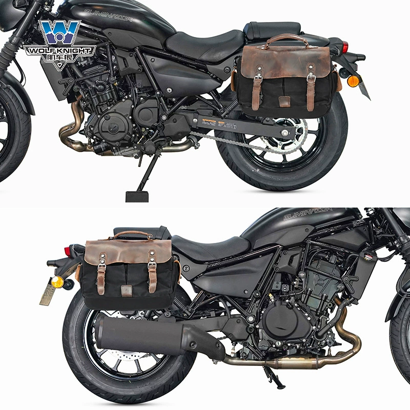 Подходит для бокового багажника Kawasaki Eliminator 500, ретро-боковой багажник, модифицированный чехол для шлема, быстросъёмный багажник со щелчком, замок, особый