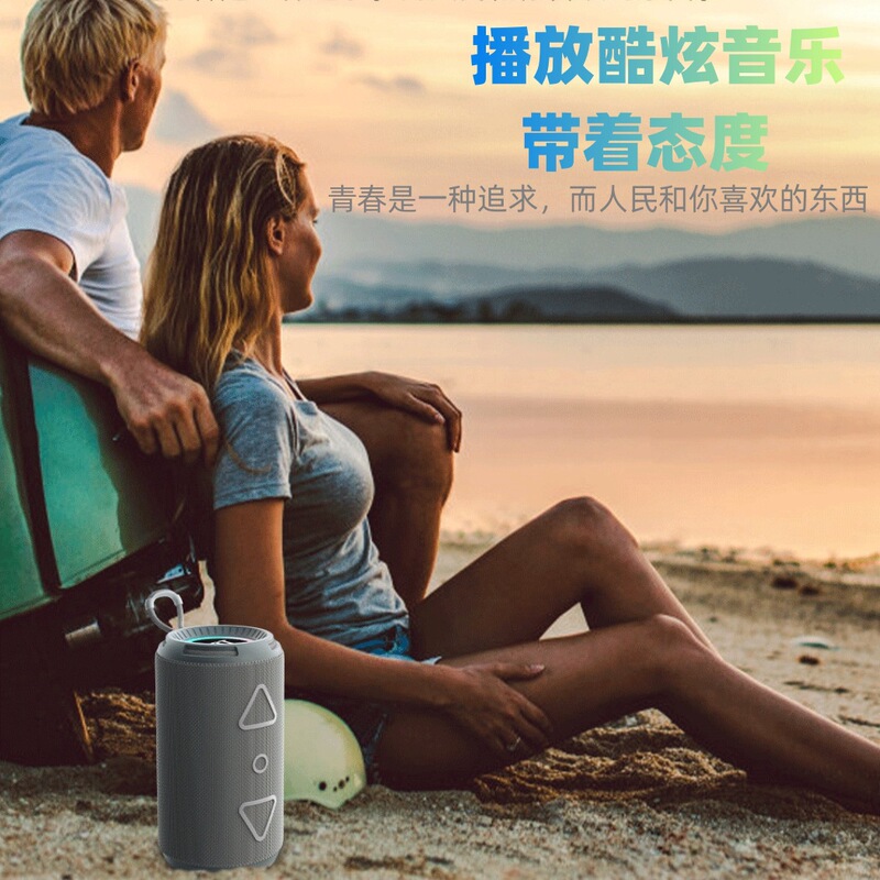 新しいrgbライト円柱ギフト重低音tg656 bluetoothスピーカー屋外スポーツサブウーファー携帯オーディオ|undefined