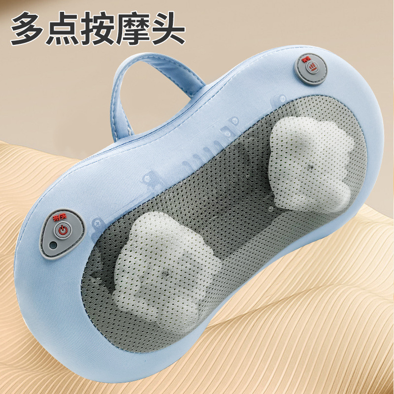 almohada de cacahuete recargable almohada de masaje para automóviles masajeador cervical multifuncional espalda doméstica inteligente masaje de cintura