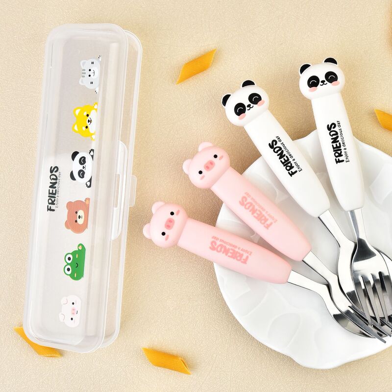 Good Partner Portable Fork and Spoon Set for Students and Office Workers, Suitable for Dining Out, Comes with a Box, Stainless Steel Fork and Spoon Two-Piece Set Good Partner Portable Fork and Spoon Set for Students and Office Workers, Suitable for Dining Out, Comes with a Box, Stainless Steel Fork and Spoon Two-Piece Set