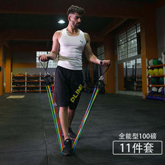 Direct Manufacturer Supply Pull-up Bar Resistance Bands Set Multi-functional Door-mounted Exercise 11-Piece Combo Fitness Pull-up Rope