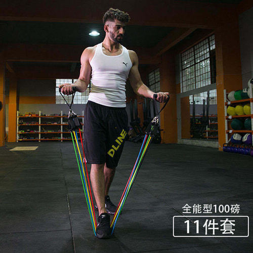 Direct Manufacturer Supply Pull-up Bar Resistance Bands Set Multi-functional Door-mounted Exercise 11-Piece Combo Fitness Pull-up Rope