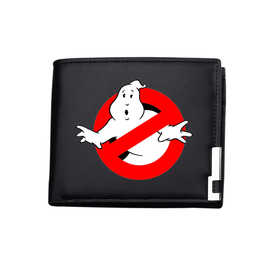 外贸热销影视捉鬼敢死队男士短款钱包铁边韩版青年男女横款钱夹