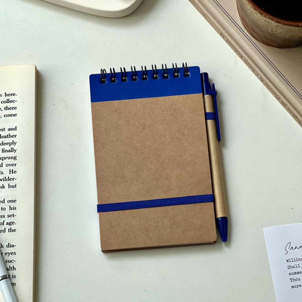 レトロ牛革コイルノート
