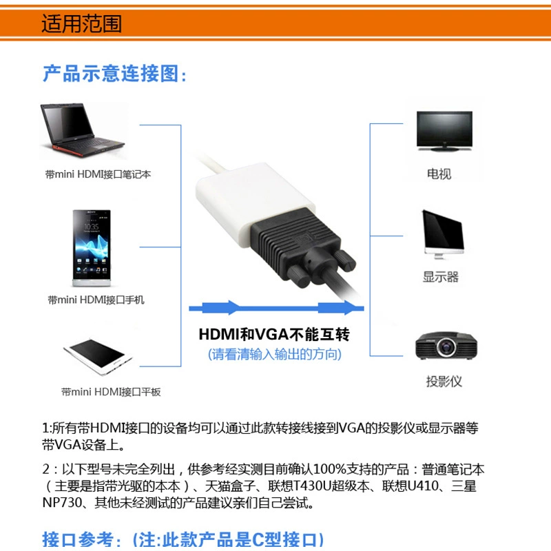 HDMI to VGA audio adapter cable mini HDMI laptop converter micro HDMI computer projector