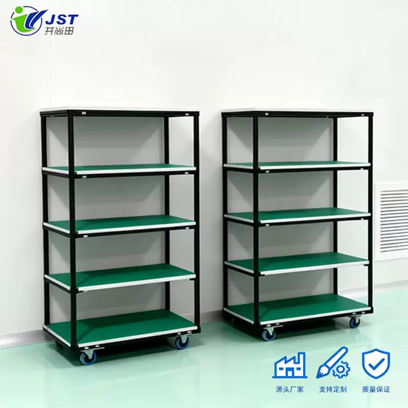 车间物料周转车移动式仓储设备工业货架多层承重储物推车置物架