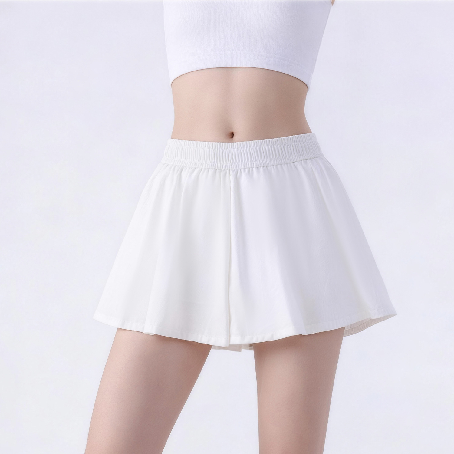 Verano ligero y transpirable falda de yoga falda de tenis anti-luz corredora falda deportiva para adelgazar falda de busto