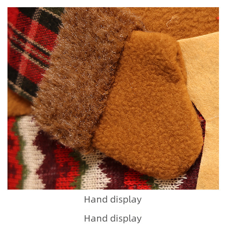 Qiaodin New Christmas Decoration Chair Cover Cross-border Stool Cover New Doll Chair Cover European and American Home Decoration Ornaments_voghion.com