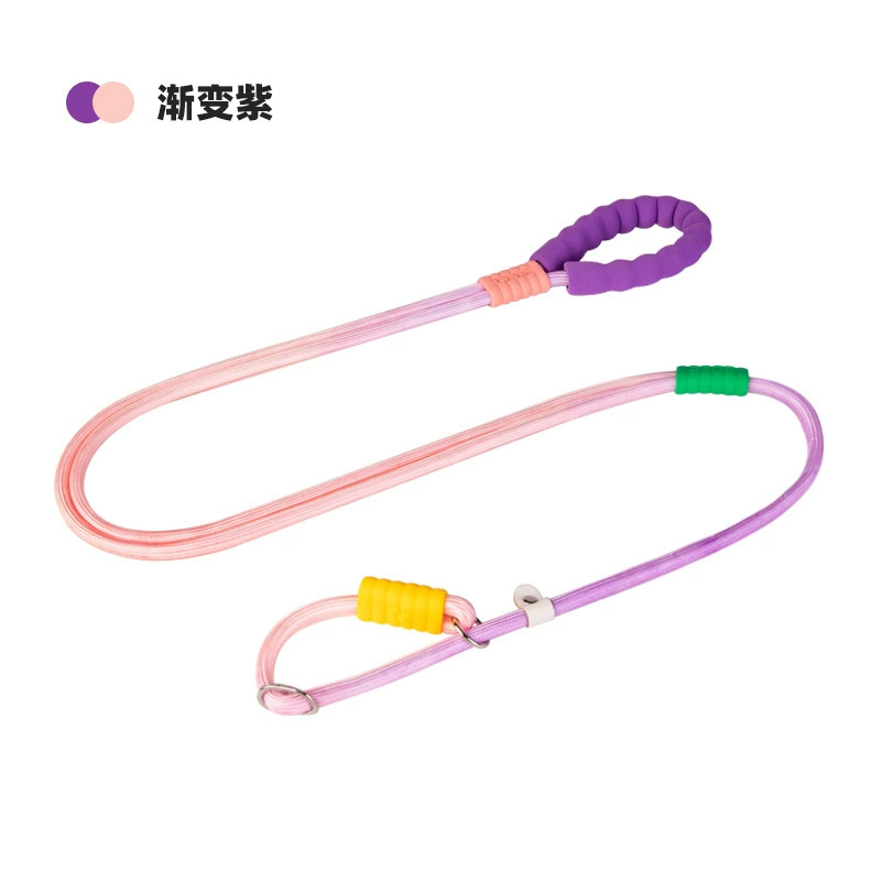 Uno para dos a prueba de explosiones, cuerda para pasear al perro de dos cabezas, cuerda p, cuerda redonda de nailon de color, cuerda para pasear al perro al aire libre, cuerda para pasear al perro