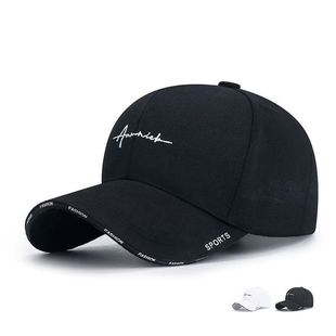 Spring and Autumn Baseball Cap Letter Embroidered Sandwich Brim Sunshade Hat Explosions Fashion All-match Style Duck Tongue Hat