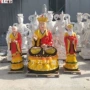 地藏王彩绘寺庙户外石雕