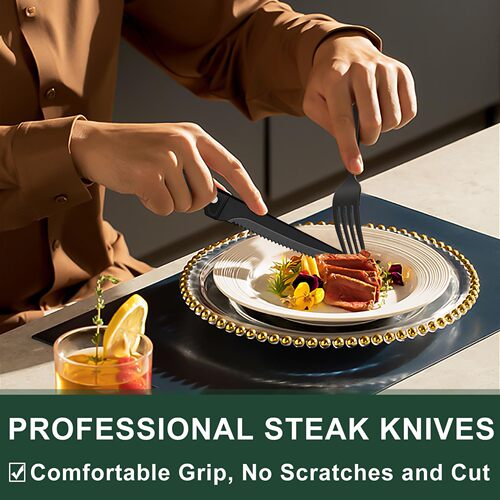 Tableware set stainless steel tableware kitchenware set with steak knife daily tableware dishwasher safe