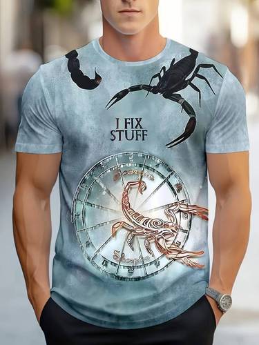 AliExpress Cross-border 3D Digital Short-Sleeved Personalized Abstract Print T-shirt for Europe and the U.S. – Summer Bestseller, Men’s Loose-Fitting Top