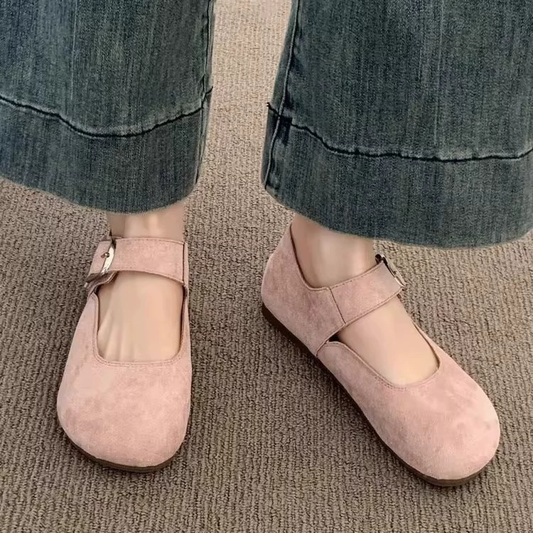 Женские туфли Birkenstock, розовые, 2025 новая коллекция весна-лето, туфли Мэри Джейн, мягкая плоская подошва, туфли-польчики