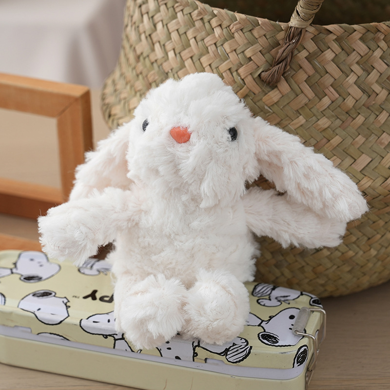 垂耳ウサギのぬいぐるみ、ウサギのフィギュア、子供の癒し系おもちゃ、布製人形、誕生日プレゼント、バッグ飾り、可愛いウサギ|undefined